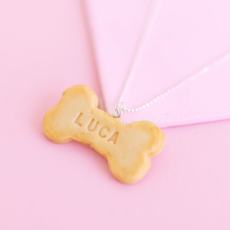 Custom-cookie-pet-id-tag-necklace