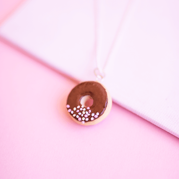 Chocolate Donut Necklace