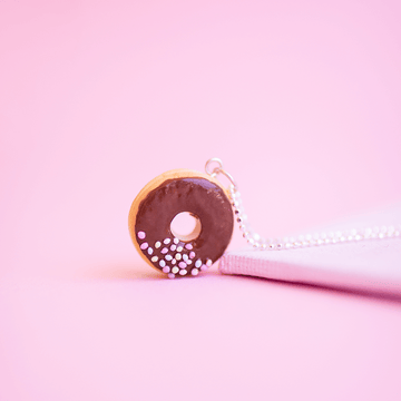 Chocolate Donut Necklace