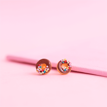 chocolate-donut-earrings